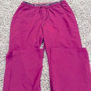 ♥️SOLD ON MEEC Burgundy ❤️ heartsoul scrub pants